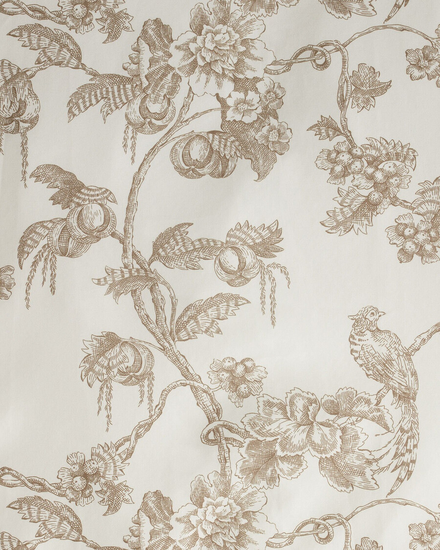 tree print single duvet - taupe beige