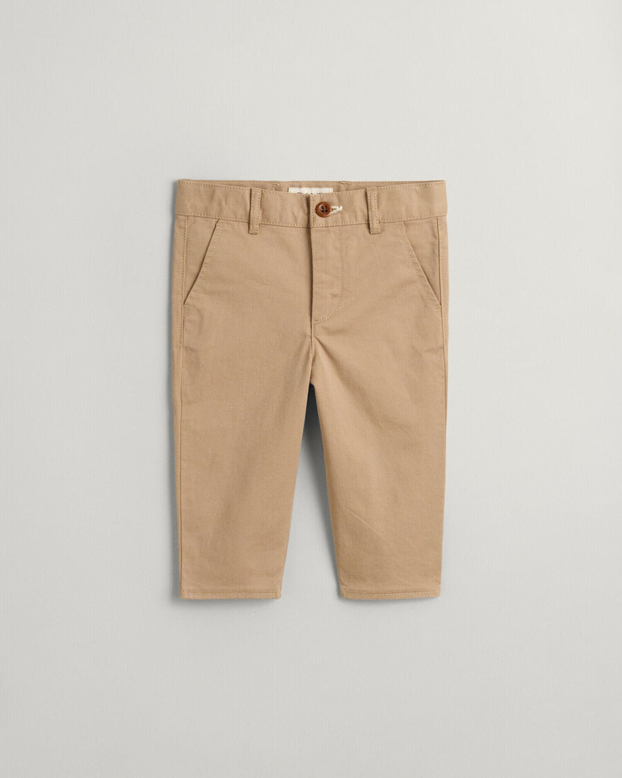 baby chinos - dark khaki