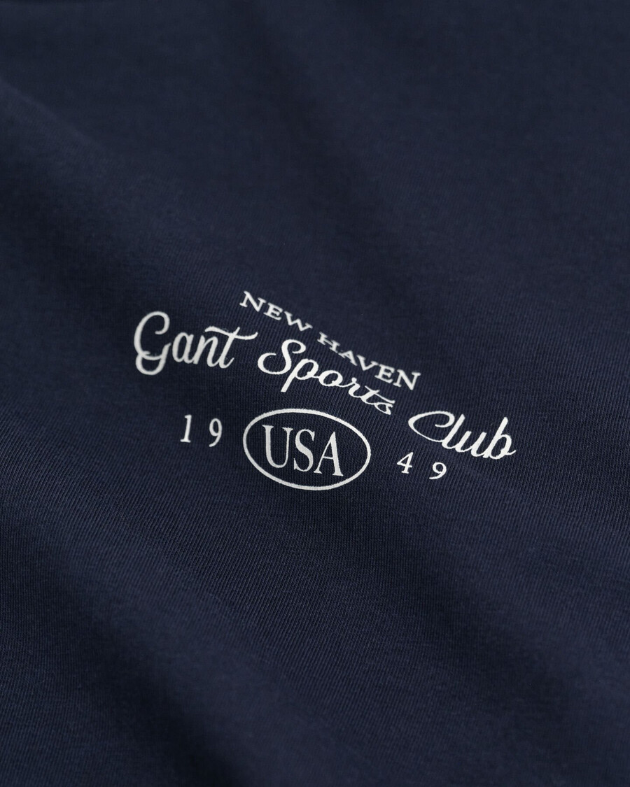 teen girls sports club graphic tshirt - evening blue