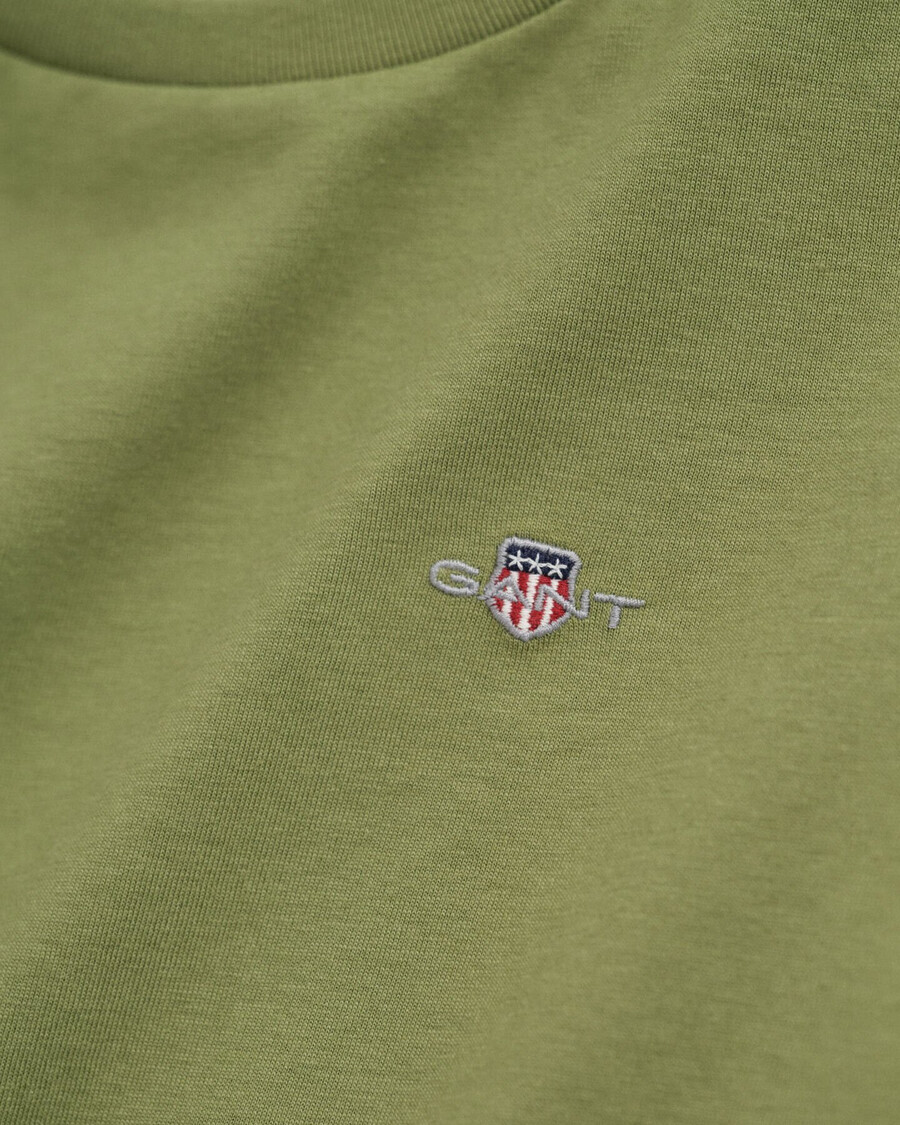 kids shield long sleeve tshirt - olive green
