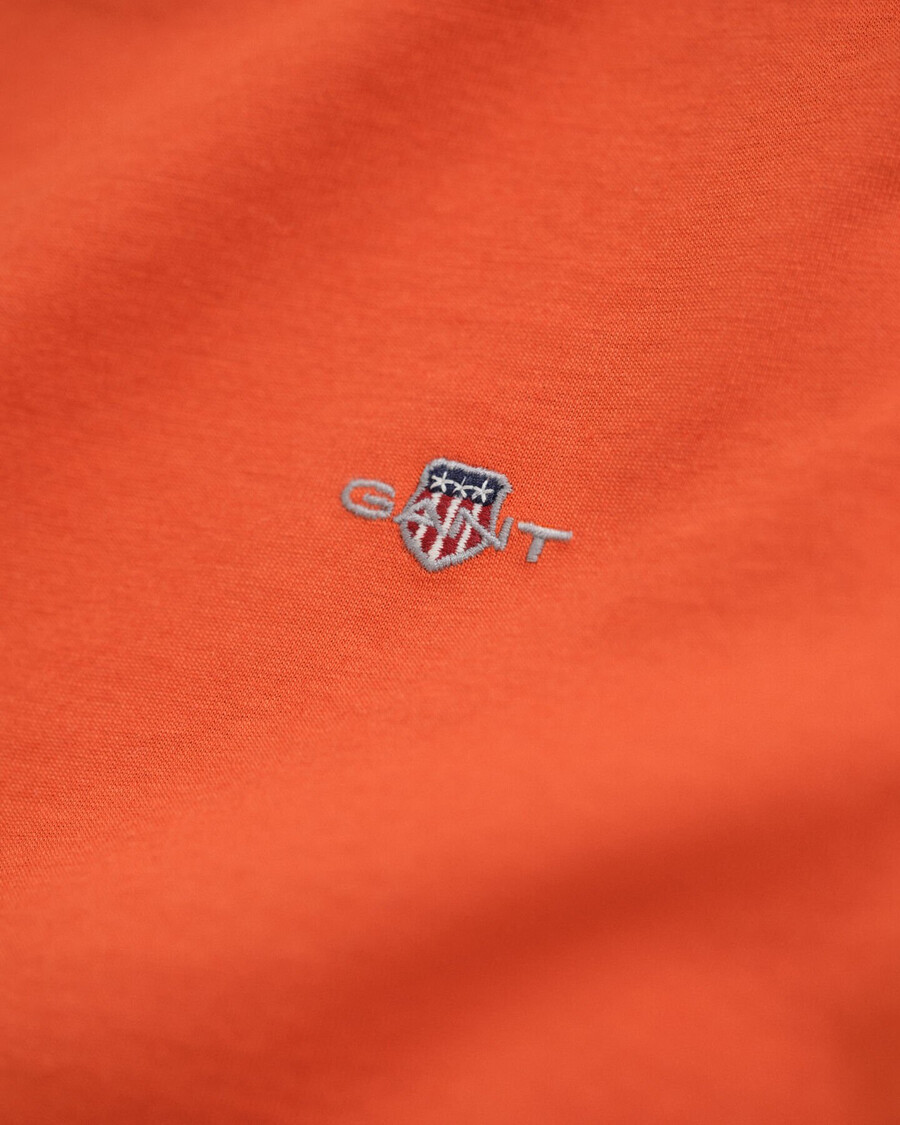 kids shield long sleeve tshirt - deep orange