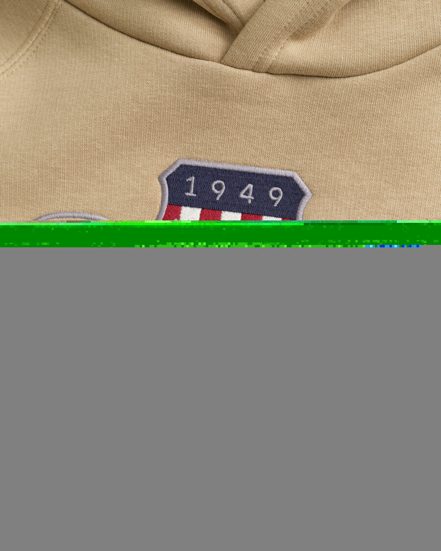 kids archive shield hoodie - dark khaki