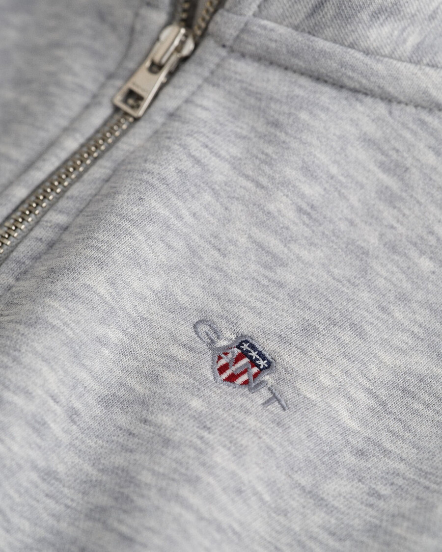 kids shield halfzip sweatshirt - light grey melange
