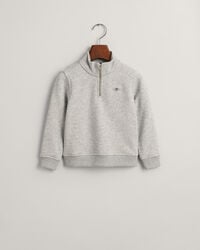 kids shield halfzip sweatshirt - light grey melange