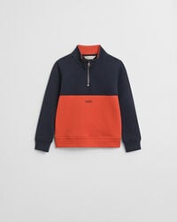 kids color blocked halfzip sweatshirt - evening blue