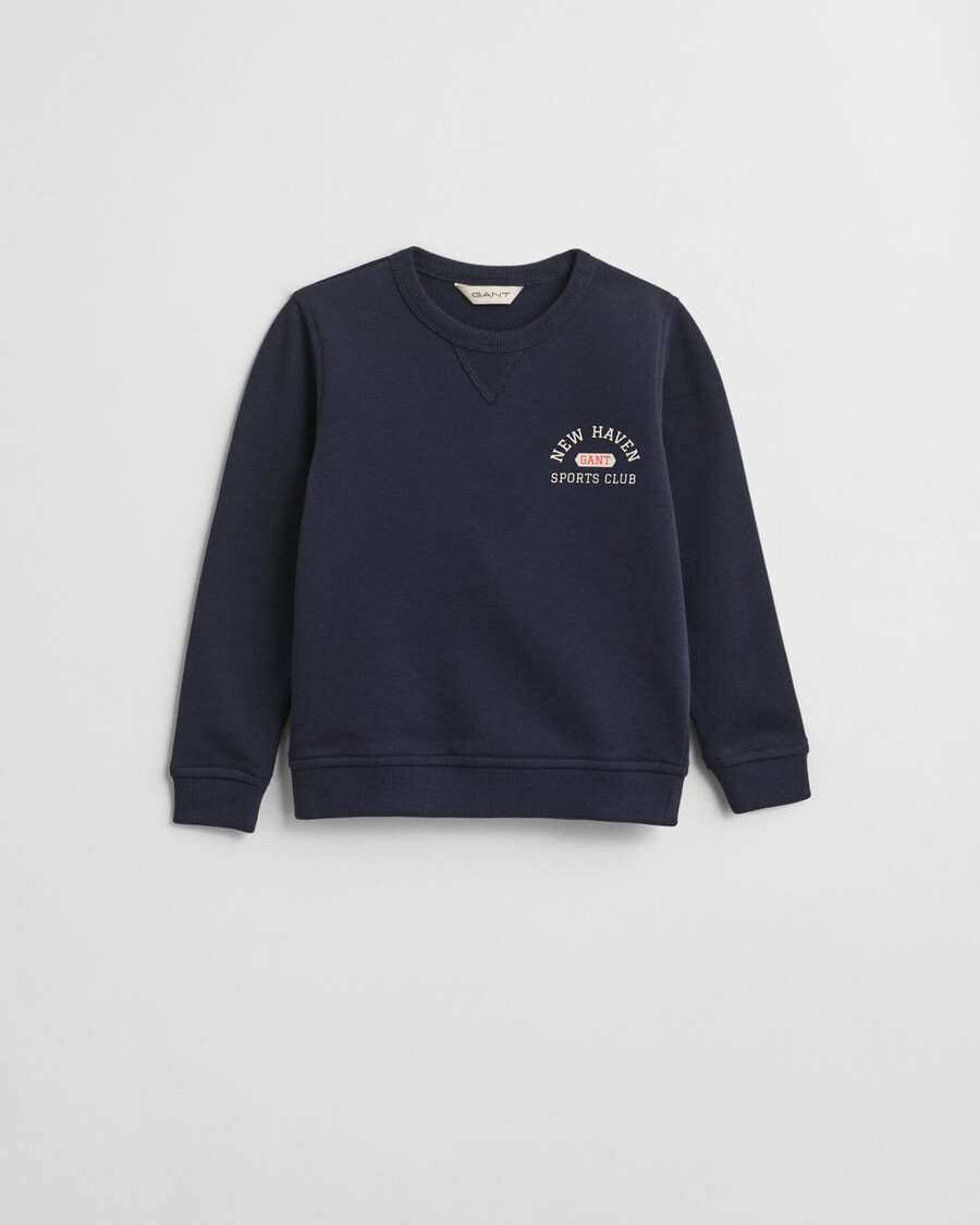 kids nh graphic crew neck sweatshirt - evening blue