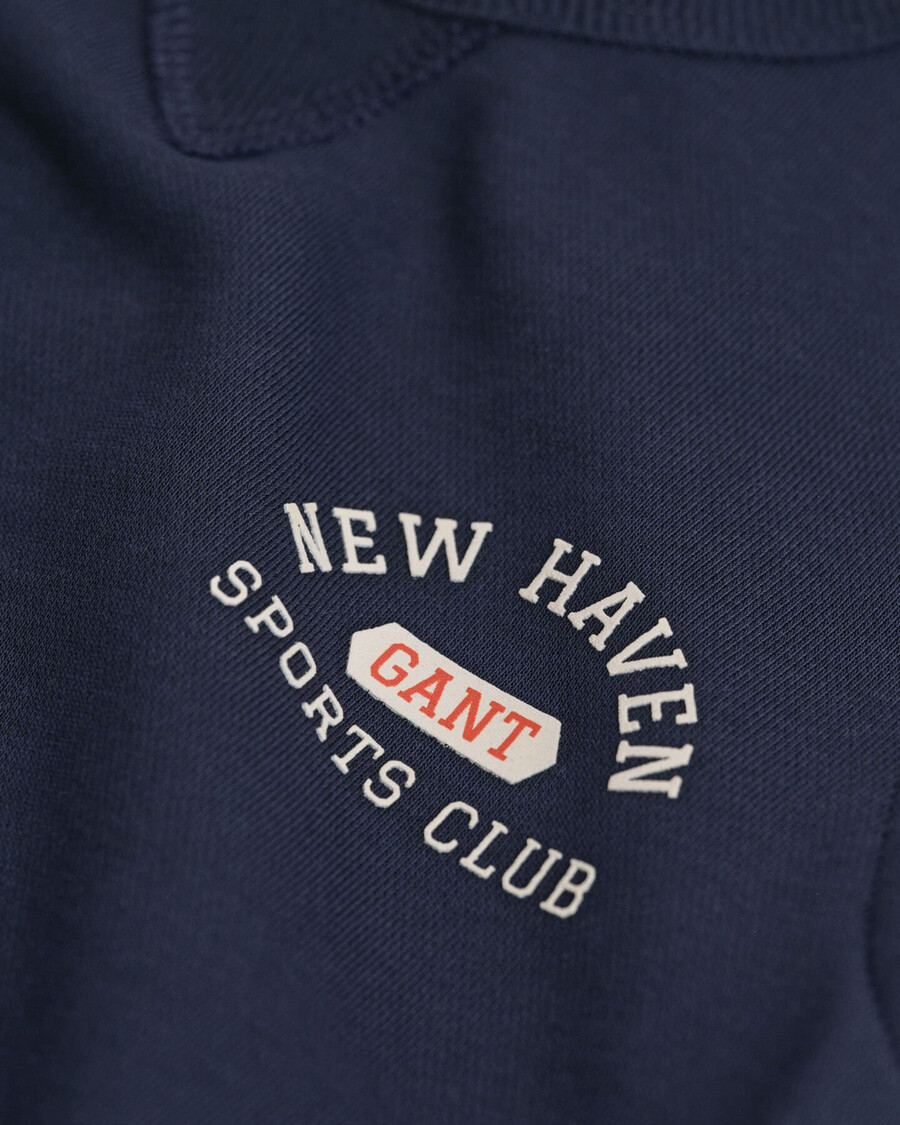 kids nh graphic crew neck sweatshirt - evening blue