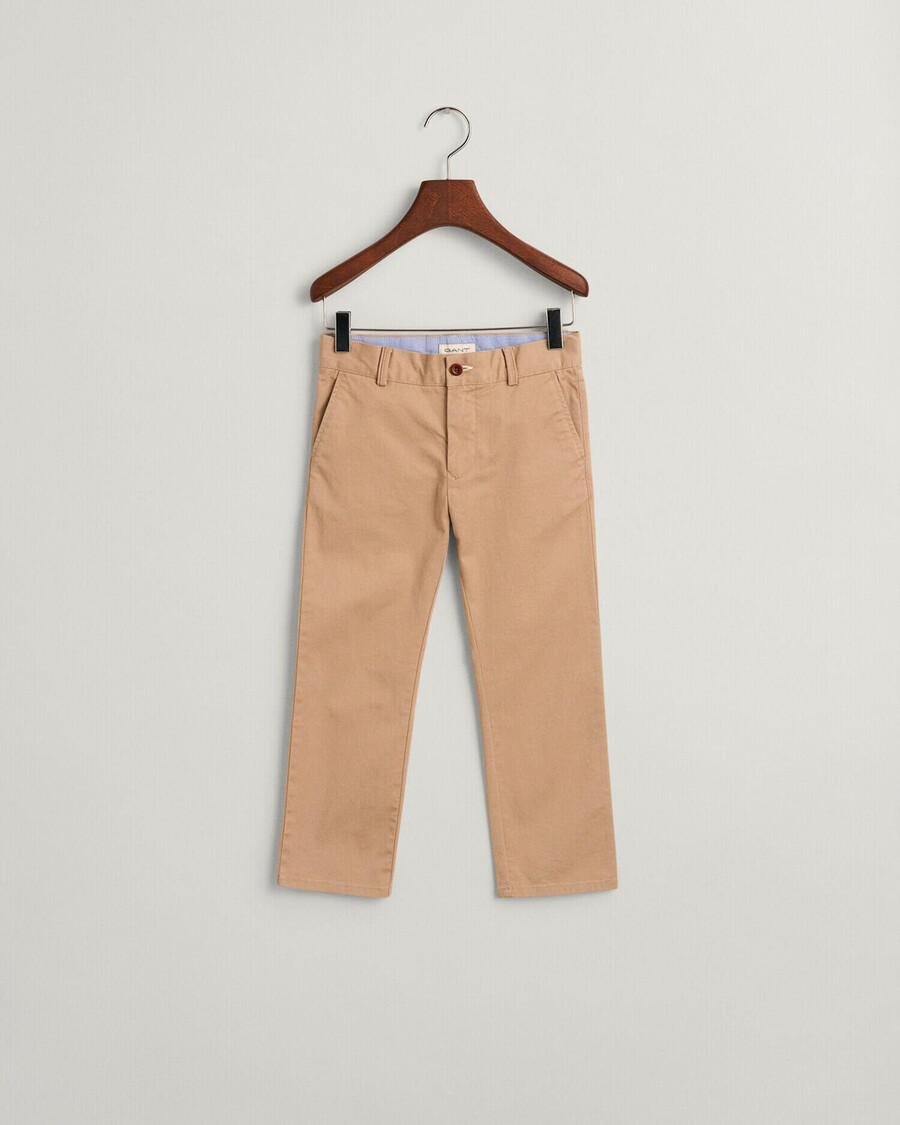 kids regular fit chinos - dark khaki