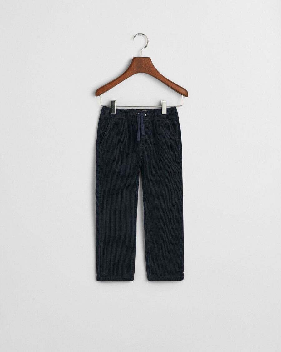 kids corduroy pullon pants - evening blue