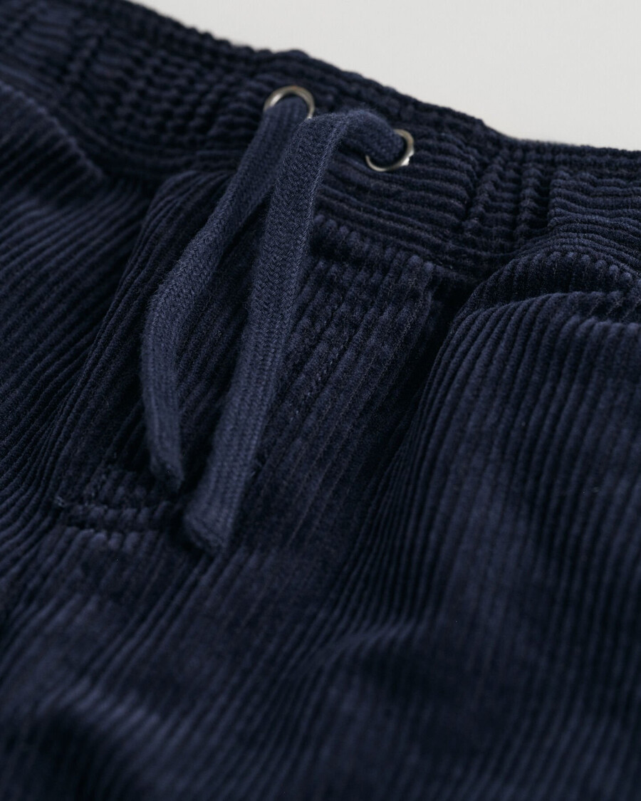 kids corduroy pullon pants - evening blue