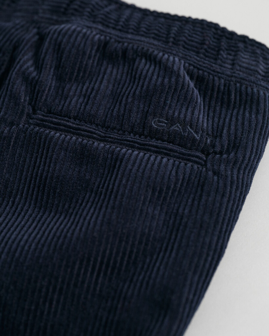 kids corduroy pullon pants - evening blue