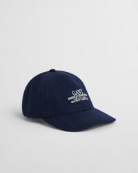 kids graphic melton cap - evening blue