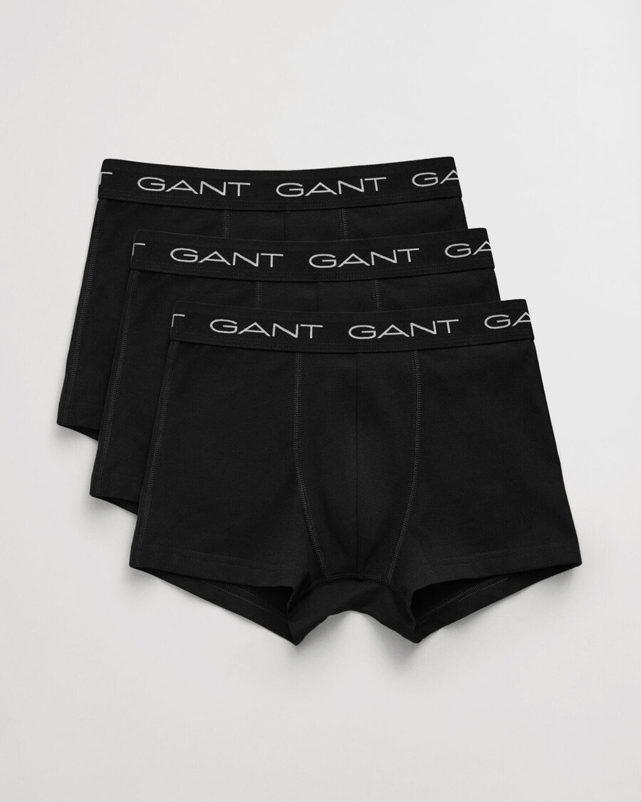 teen boys 3pack trunks - black