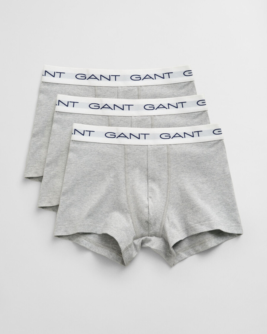 teen boys 3pack trunks - light grey melange