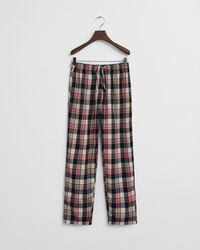 teens checked flannel pajama pants - ruby red