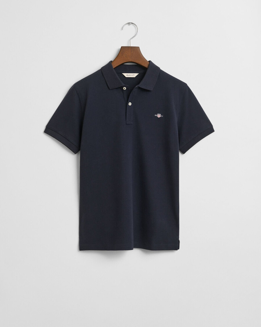 teens shield piqué polo shirt - evening blue