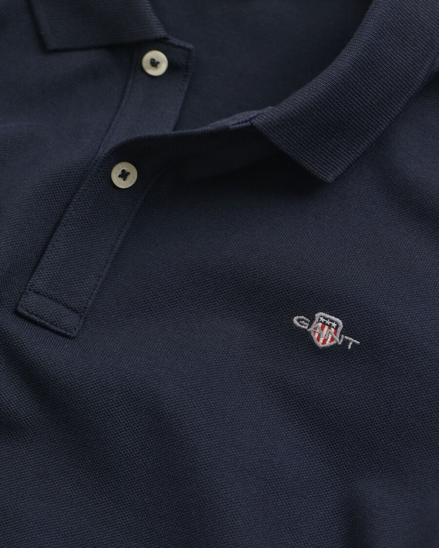 teens shield piqué polo shirt - evening blue
