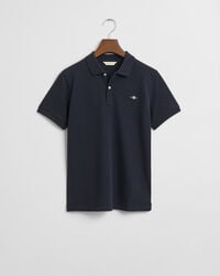 teens shield piqué polo shirt - evening blue