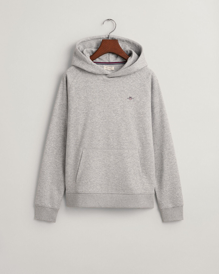 teens shield hoodie - light grey melange