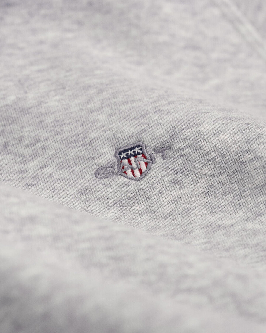teens shield hoodie - light grey melange