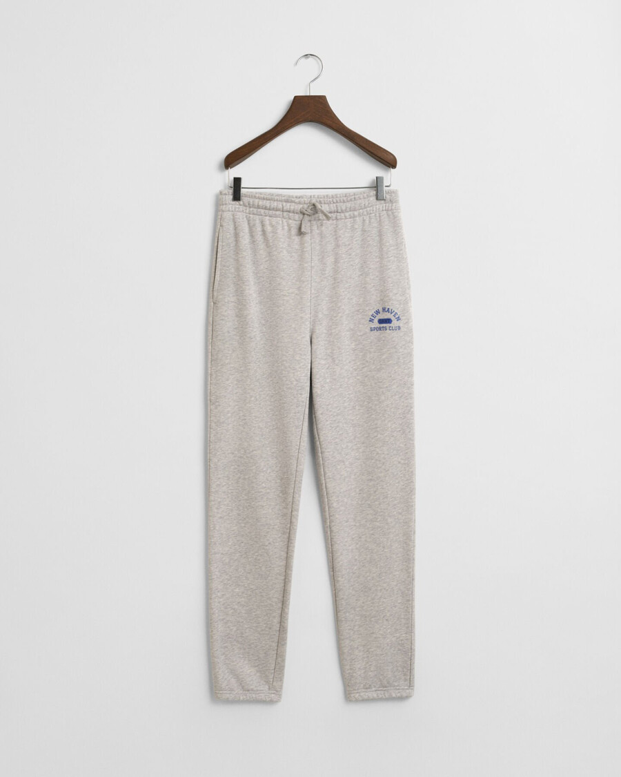 teen boys graphic sweatpants - light grey melange
