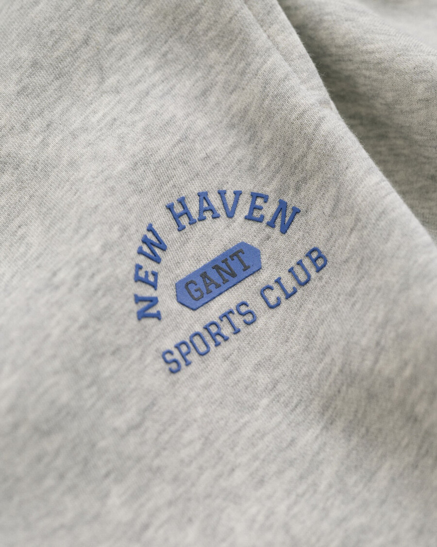 teen boys graphic sweatpants - light grey melange