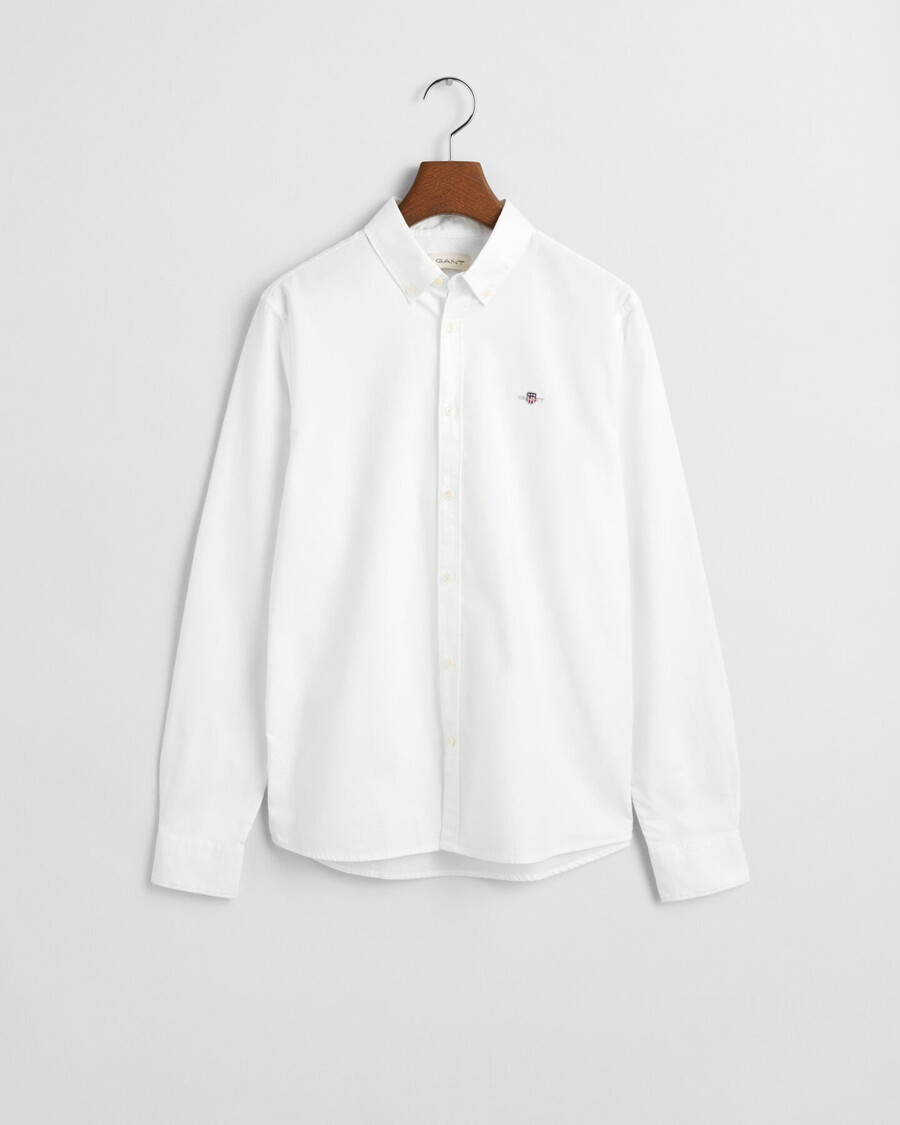 teens shield oxford shirt - white
