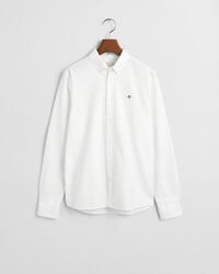 teens shield oxford shirt - white