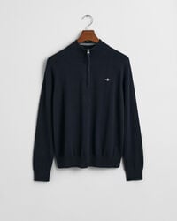 teens shield cotton halfzip sweater - evening blue