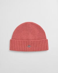 teens shield wool beanie - faded brick