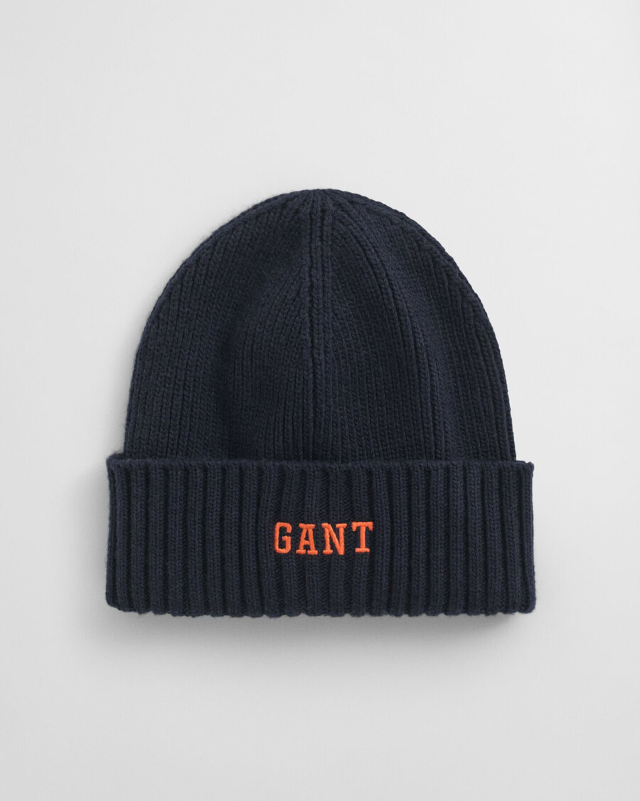 teens graphic cotton beanie - evening blue