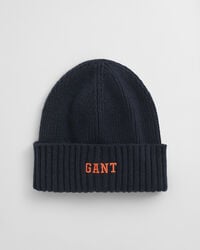 teens graphic cotton beanie - evening blue