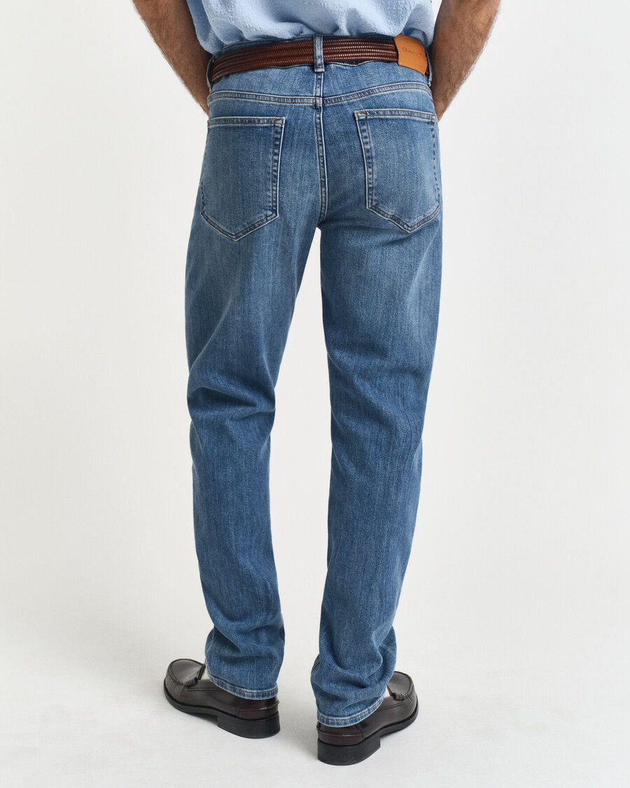 regular fit jeans - mid blue worn in