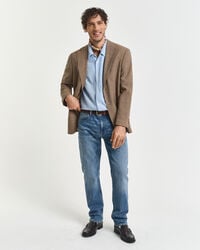 regular fit jeans - mid blue worn in