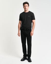 regular fit desert jeans - black