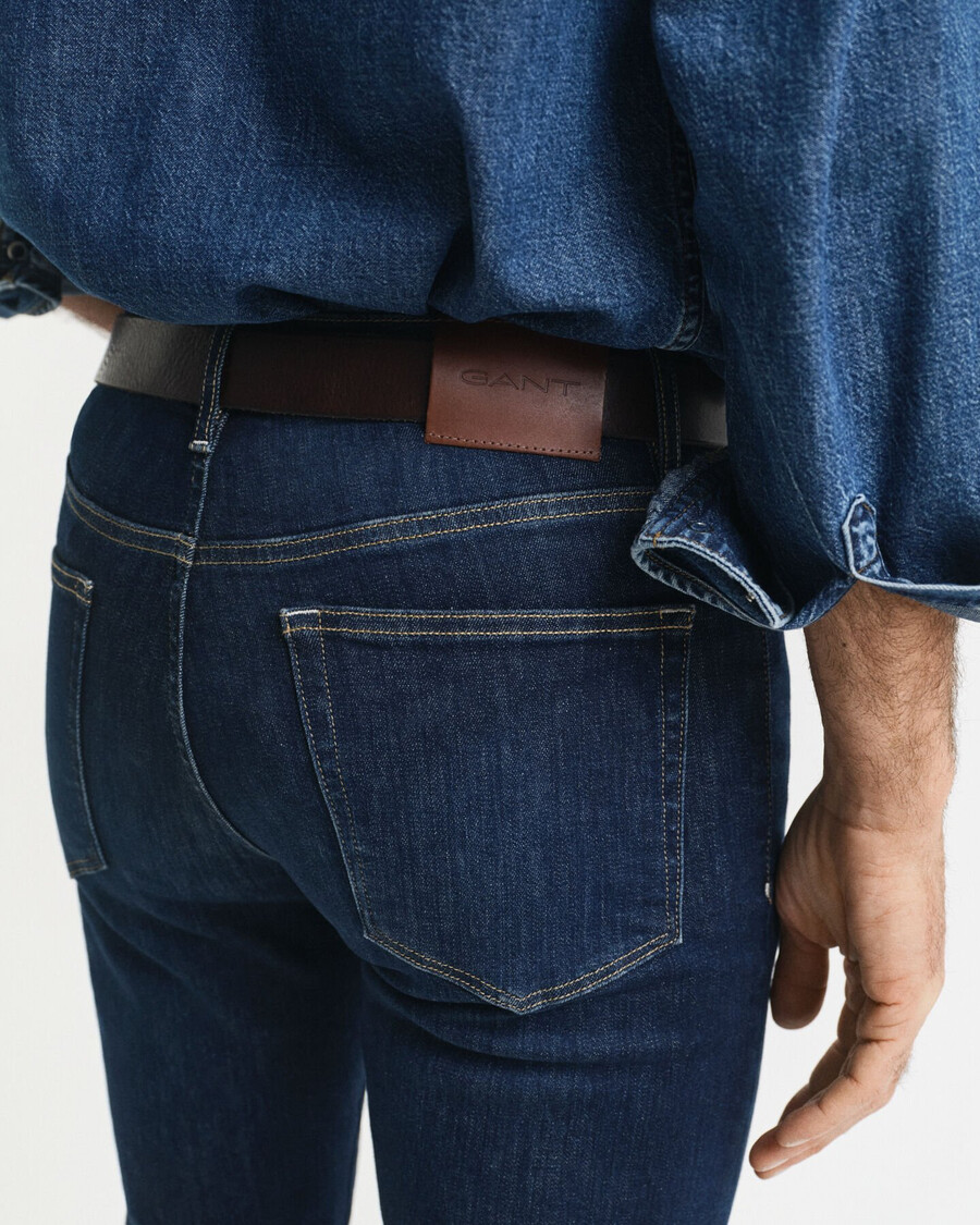 extra slim fit active recover jeans - dark blue worn in