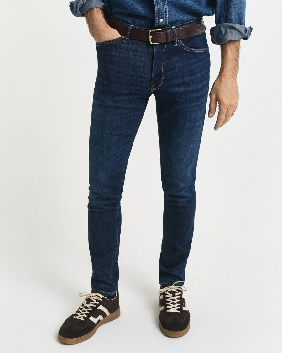 extra slim fit active recover jeans - dark blue worn in