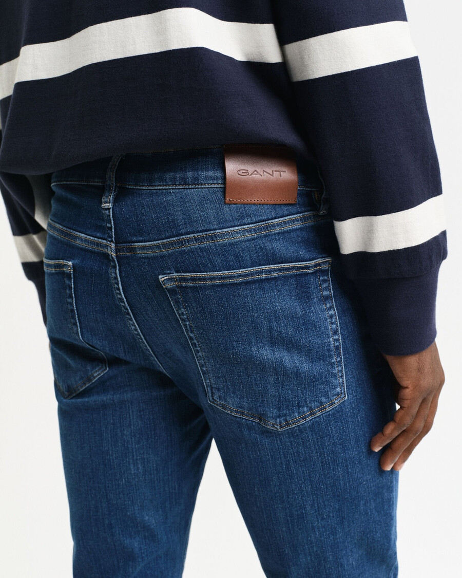 extra slim fit active recover jeans - mid blue
