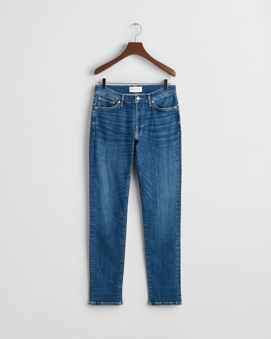 extra slim fit active recover jeans - mid blue