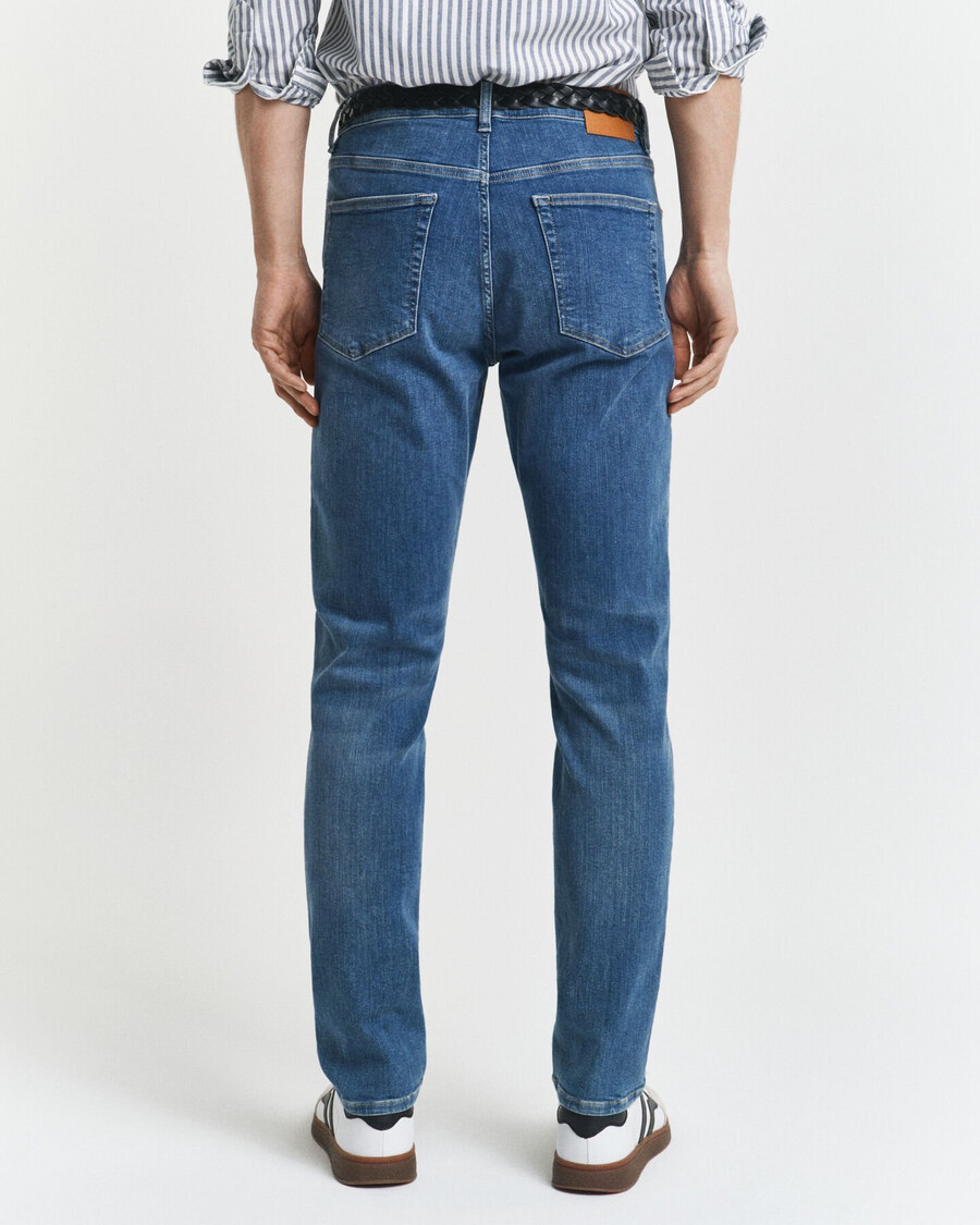 extra slim fit active recover jeans - mid blue broken in
