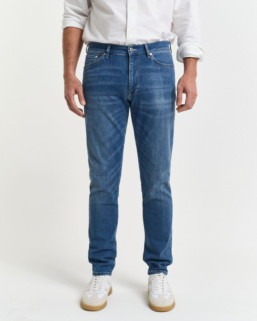 extra slim fit active recover jeans - mid blue broken in