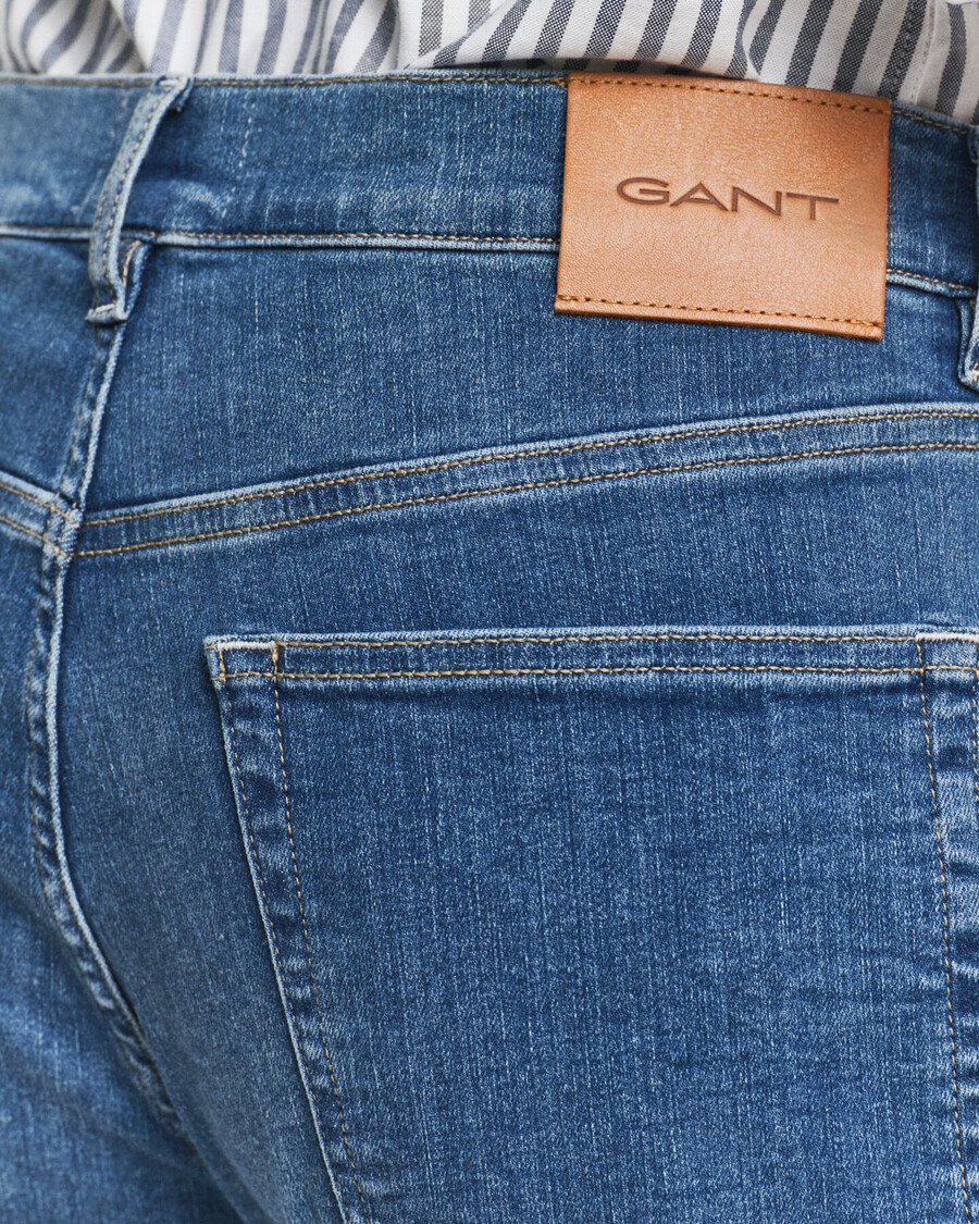 extra slim fit active recover jeans - mid blue broken in