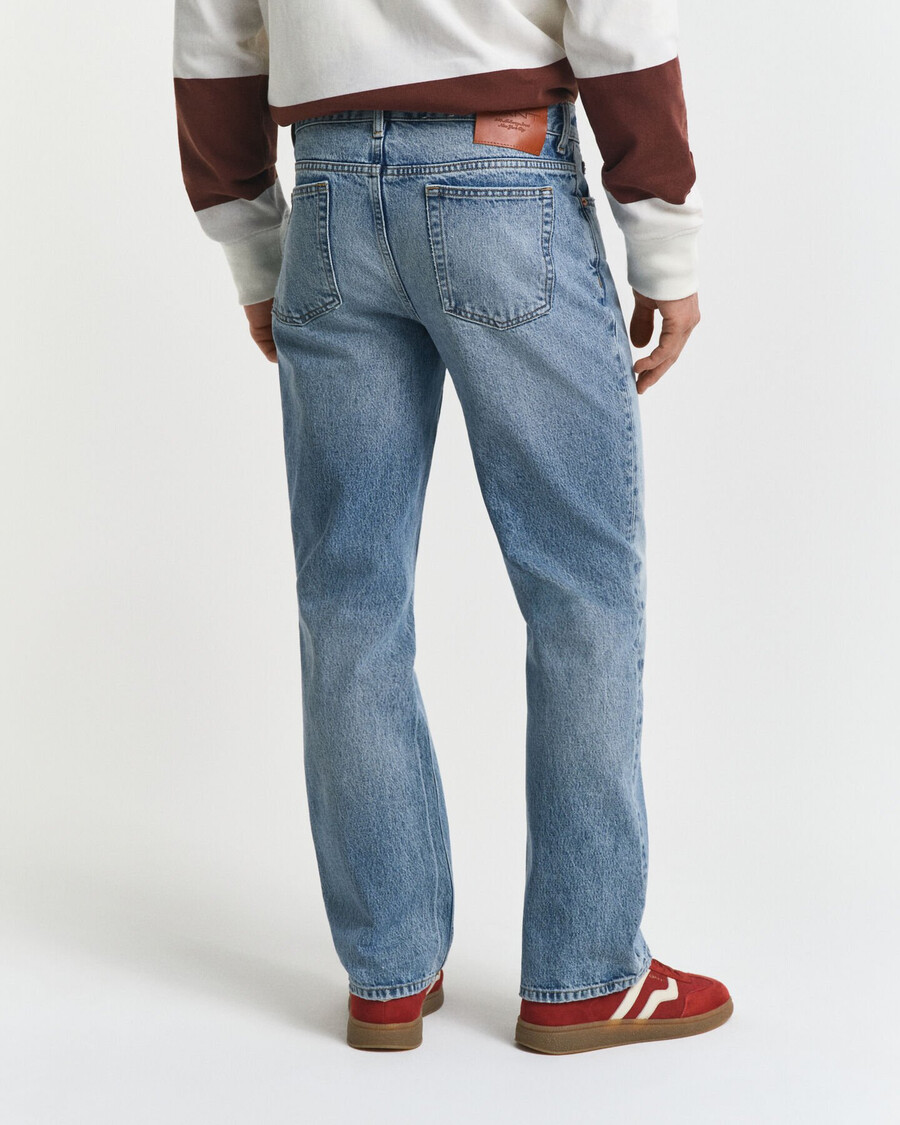 vintage washed bootcut jeans - semi light blue vintage