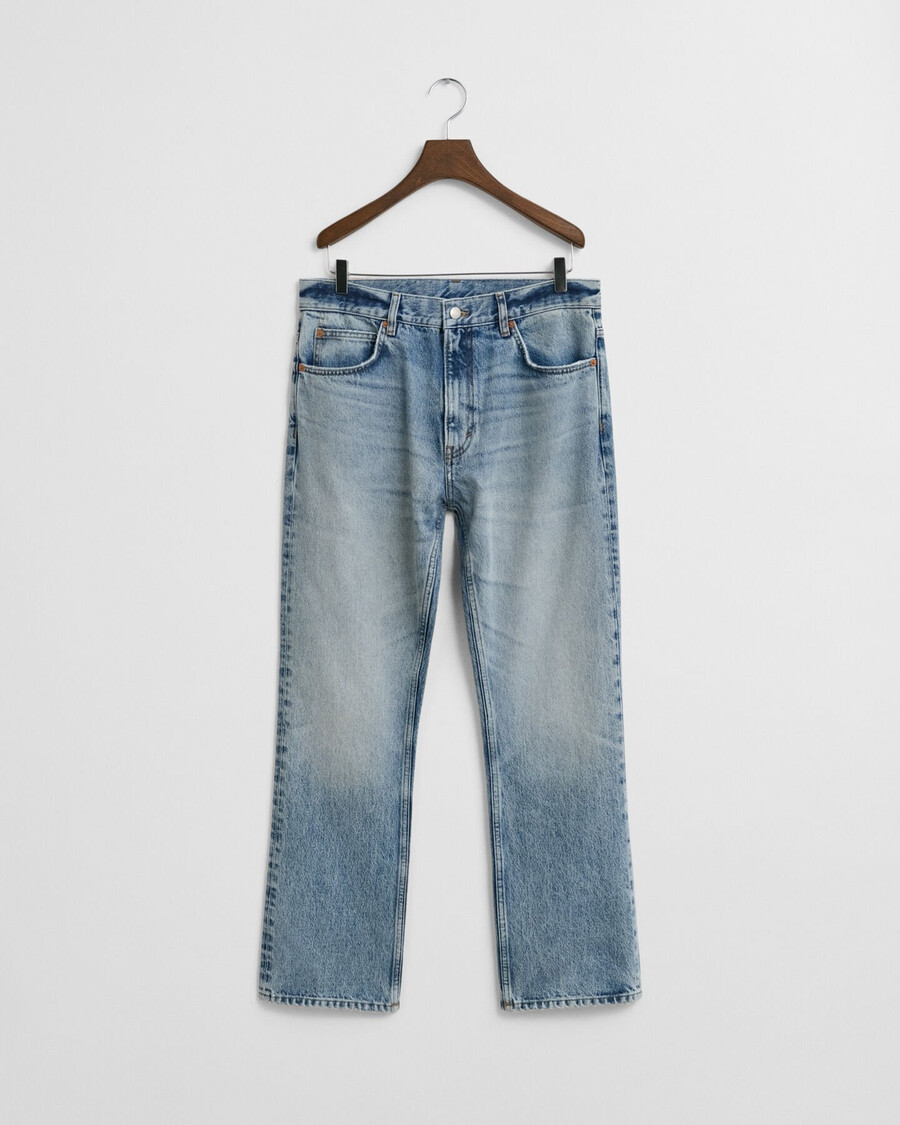 vintage washed bootcut jeans - semi light blue vintage