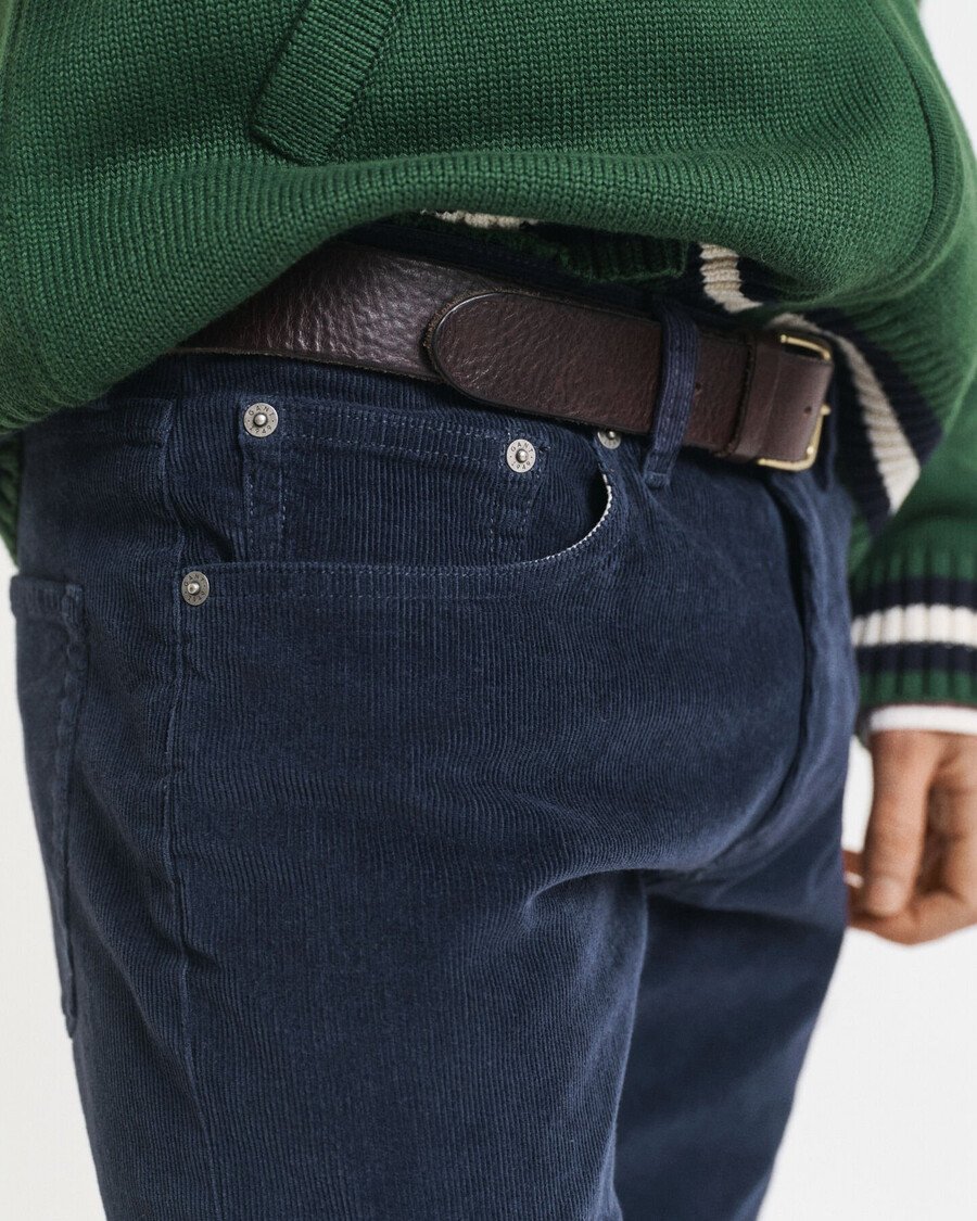 slim fit corduroy jeans - evening blue