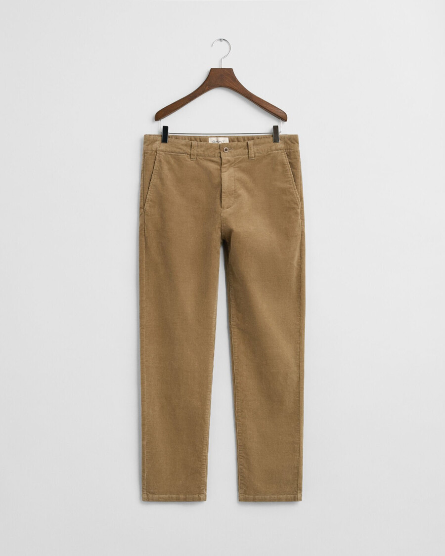 regular fit corduroy chinos - light taupe