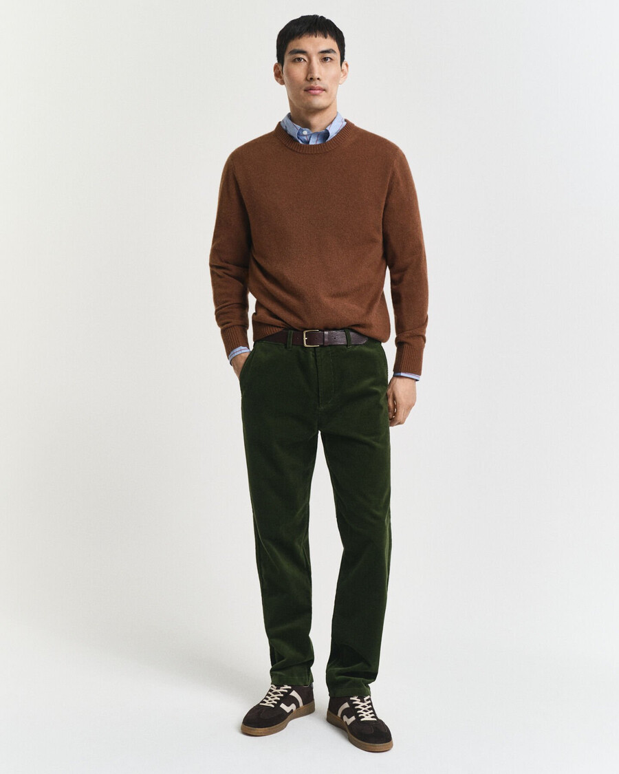 regular fit corduroy chinos - country green