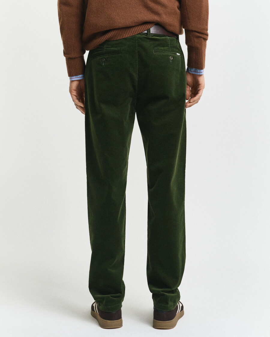 regular fit corduroy chinos - country green