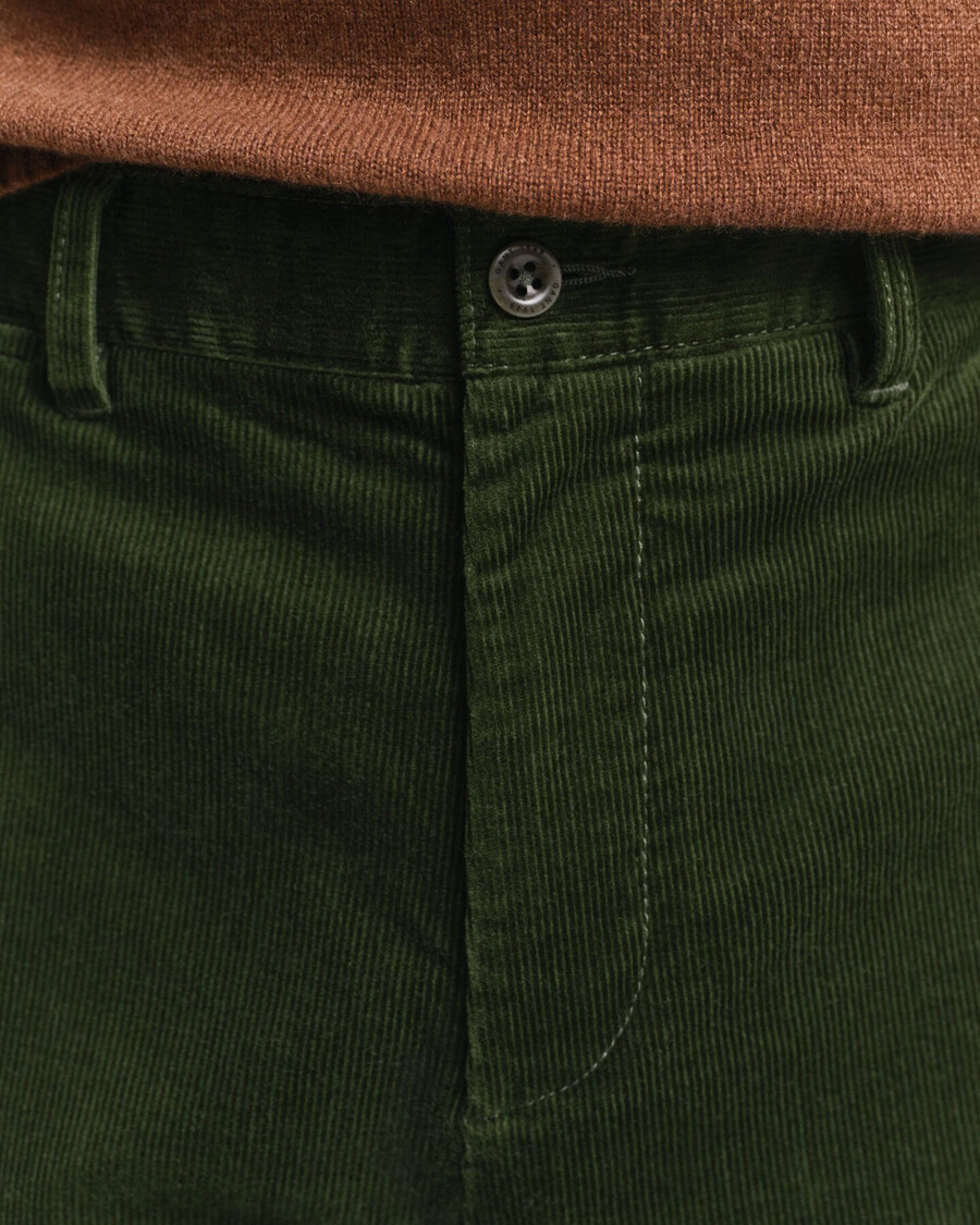 regular fit corduroy chinos - country green