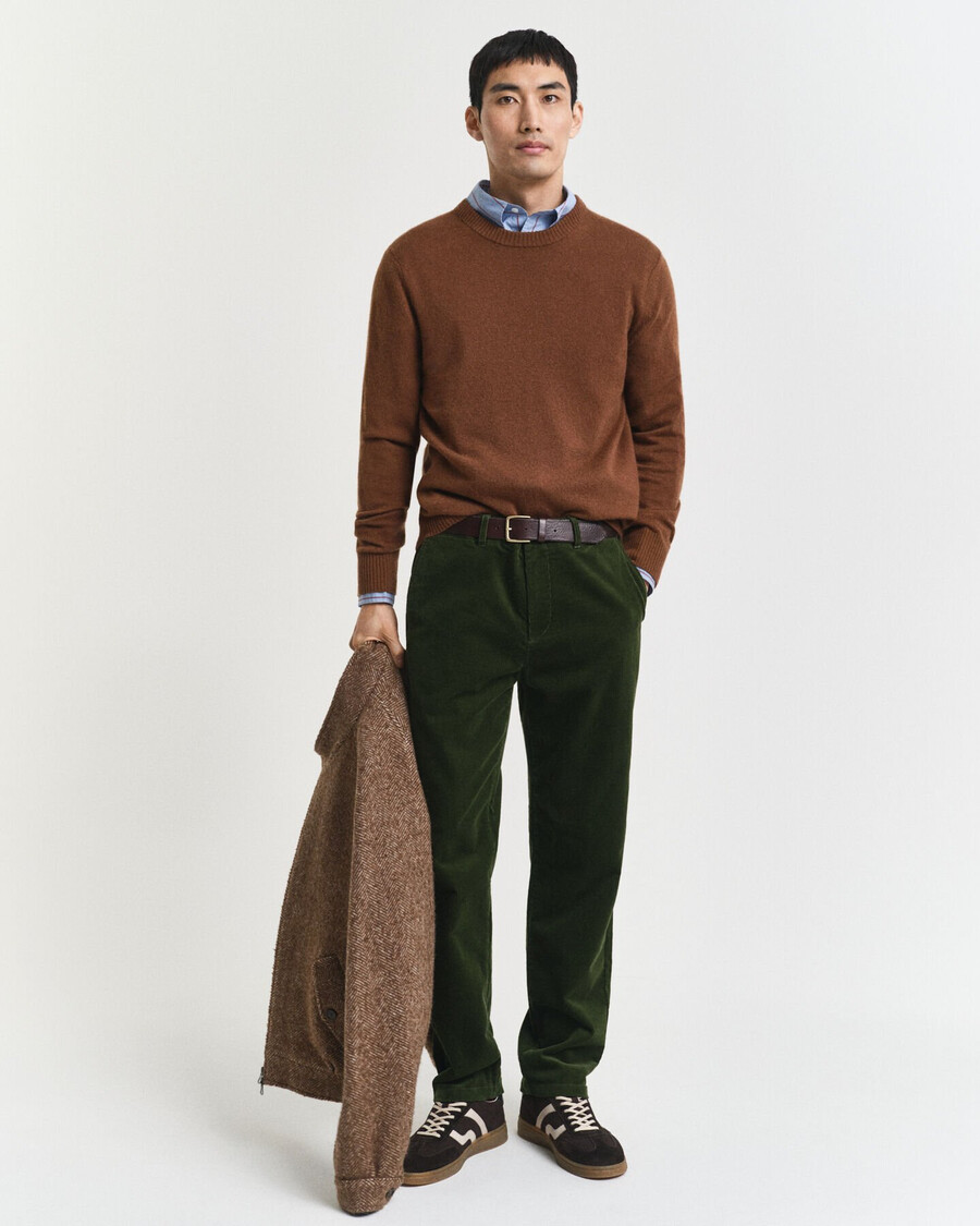 regular fit corduroy chinos - country green